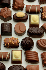 Different sorts of chocolates