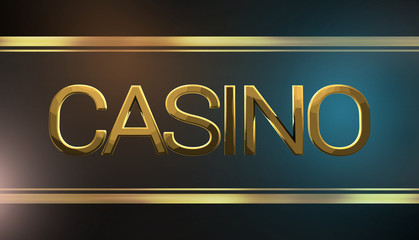 casino golden 3d render background