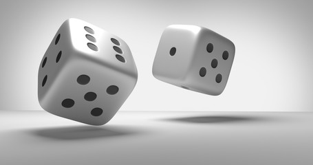 cubes dices 3d render