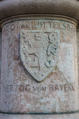 Statue of Otto von Wittelsbach in Munich, Germany, 2015