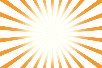 orange yellow and white radial starburst background vector illustration