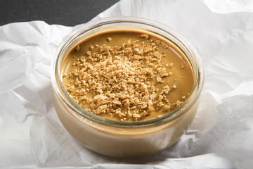 Creme caramel with brown sugar