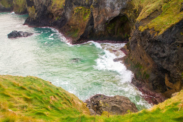 Carrick-a-Rede Rope Bridge, near Ballintoy in County Antrim, Northern Ireland