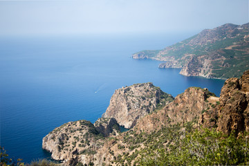 Fototapeta premium View over Delik Deniz bay in Gazipasha Turkey