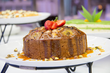 Banana  cake, made from banana sweet