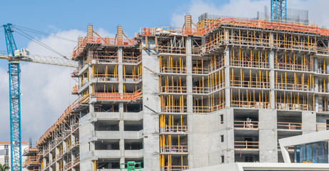 Concrete forming up new building