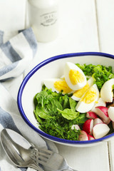 Spring vegetables salad