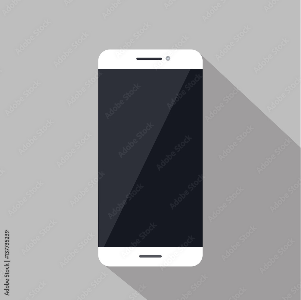 Wall mural smart phone icon vector illustration