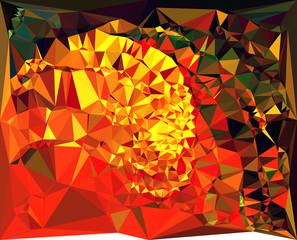 Abstract low poly background. Vector clip art.