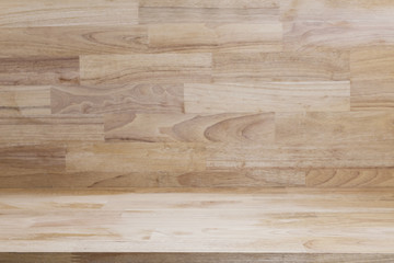 Wood table top for design and background.