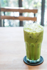 iced green tea latte