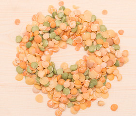colorful peas