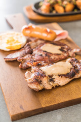 mix grilled steak