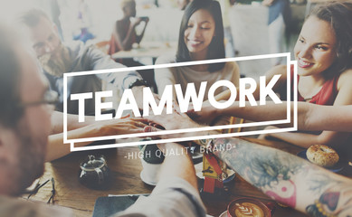 Obraz premium Teamwork Team Building Spirit Togetherness Concept