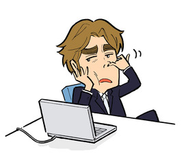 態度の悪い会社員