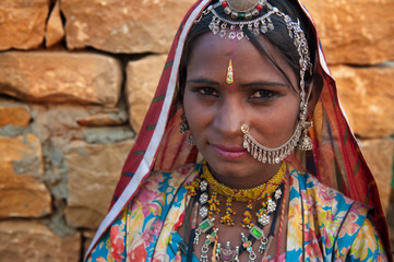 Obraz premium rajasthani woman