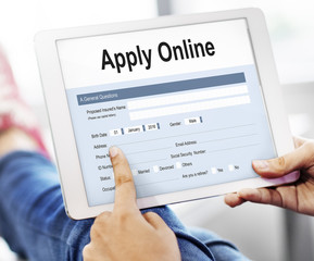 Apply Online Application Form Recruitment Concept