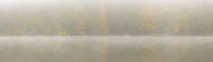 misty autumn morning on the lake © Mike Mareen