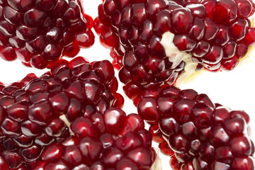 fruit pomegranate on a white background