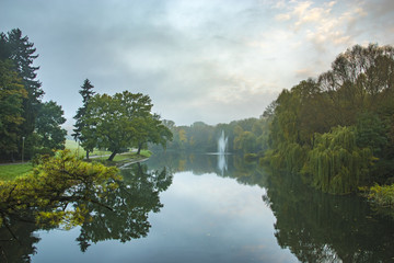 misty autumn morning on the lake © Mike Mareen