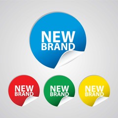 New brand sticker set.
