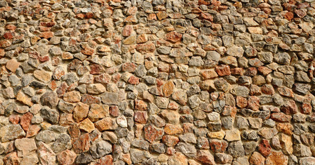 Texture of stone wall panorama