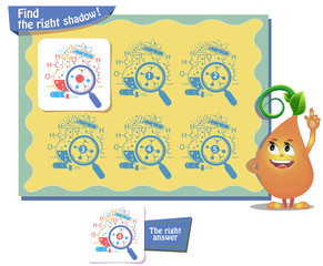 Fototapeta premium science day find right shadow