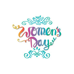 Women's Day hand lettering
