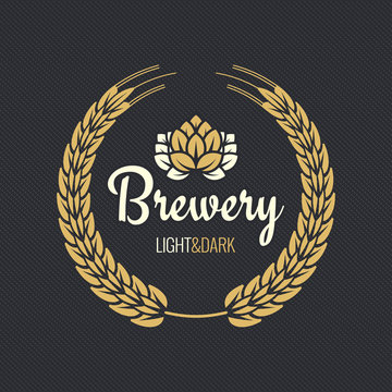 Beer Label Vintage Design Background