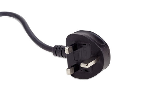 BS 1363 plug with part of the power cord