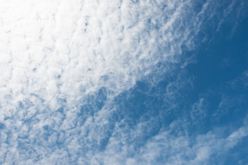 Clouds in the blue sky
