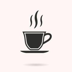 Coffee cup - vector icon.