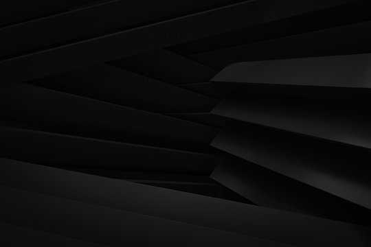 Abstract Black Background 3d Render