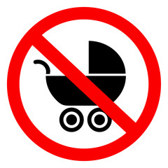 zakaz dla wózków dziecięcych