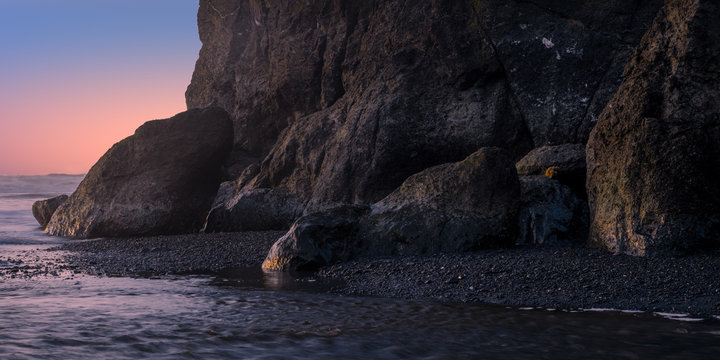 Base of sea stack, Ruby Beach, Olympic National park, WA