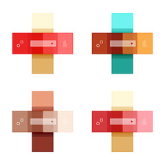 Vector blank stripes and lines infographics templates