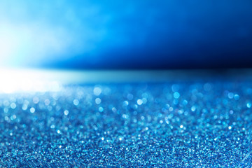 abstract Blue glitter lighting background