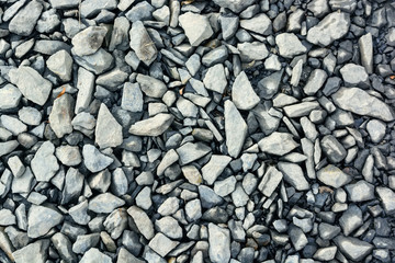 Crushed limestone aggregate