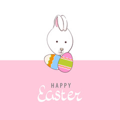 Adorable easter postrcard