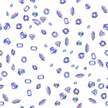 Cartoon diamons seamless