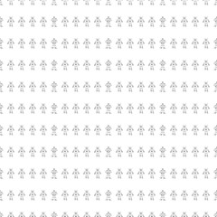Robot doodles pattern.