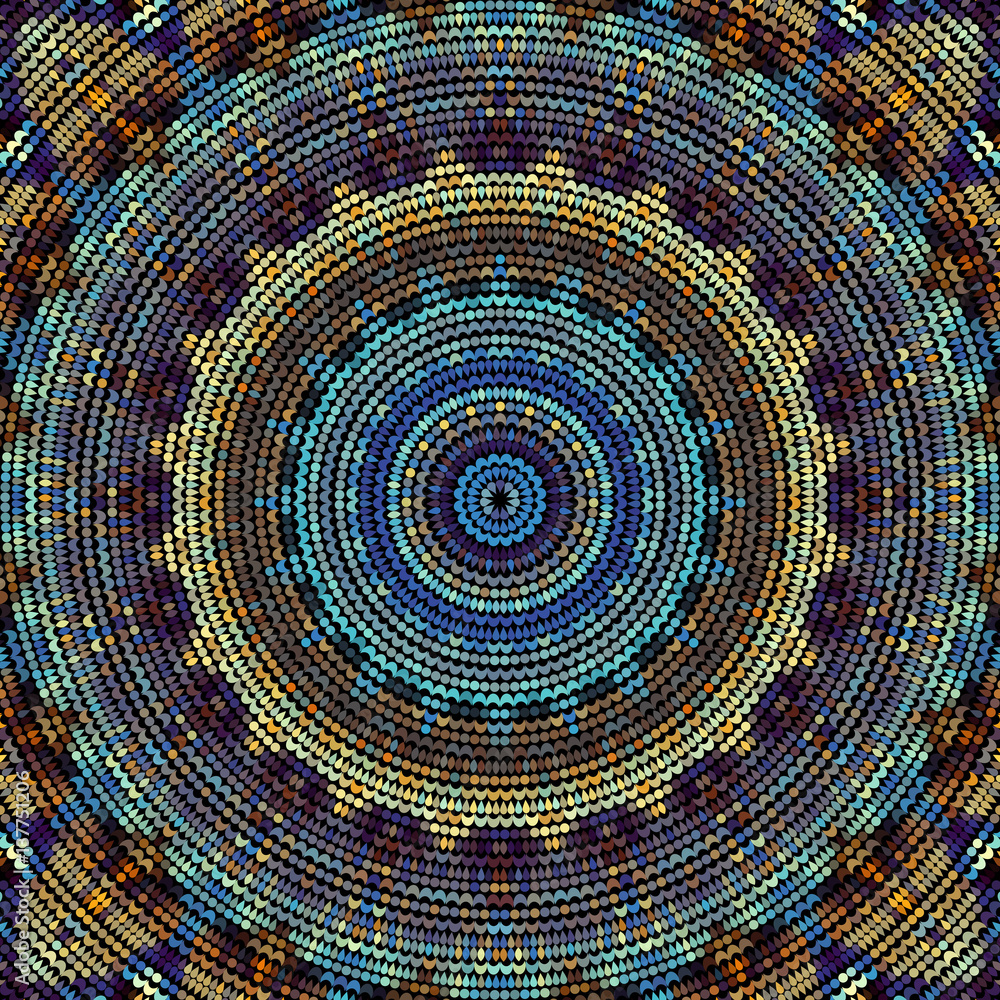 Poster seamless mosaic pattern