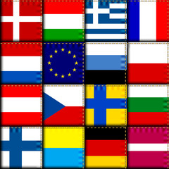 Vintage Europe patchwork pattern