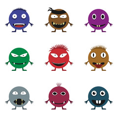 Cute monster set