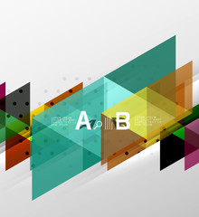 Vector triangle banner