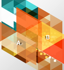 Vector triangle banner