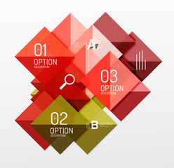 Vector square abstract background