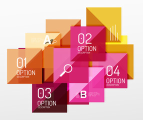 Vector square abstract background