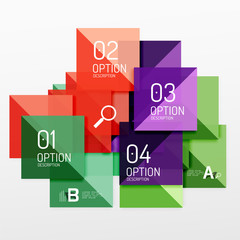 Vector square abstract background