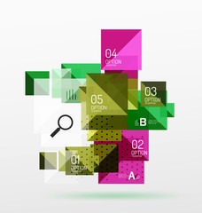 Vector square abstract background